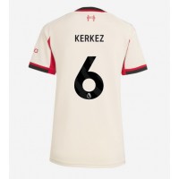 Stroje piłkarskie Liverpool Milos Kerkez #6 Koszulka Wyjazdowej dla damskie 2025-26 Krótki Rękaw
